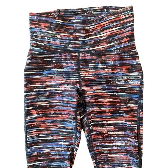 Lululemon Train Times 7/8 Pant 25", Hinshu Alpine White Multi / Black, Size 4 - Picture 4 of 7